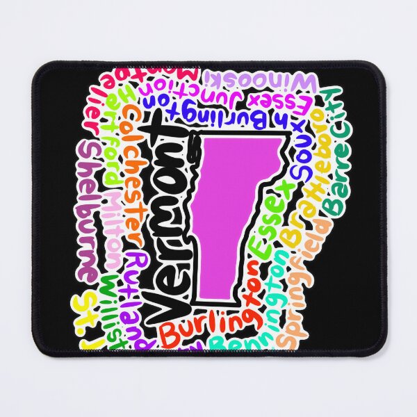 Item preview, Vermont map with names designed and sold by Maws25.