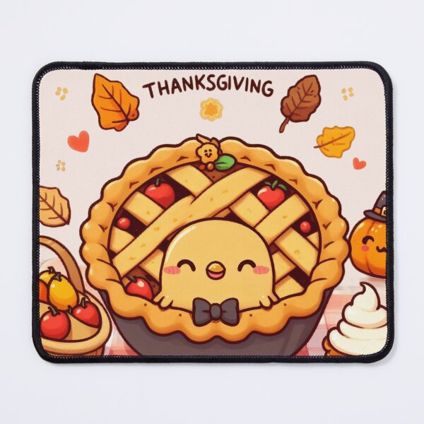 Item preview, Thanksgiving Pie Cute Thanksgiving Chicken Baby Chicken with Apple Pie, Pecan Pie, Christmas Pie Autumn Pie | Happy Thanksgiving designed and sold by FestivePalette.