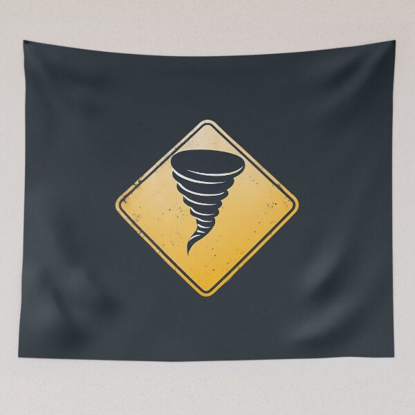 Item preview, Tornado Warning Road Sign designed and sold by FlexYourMind.