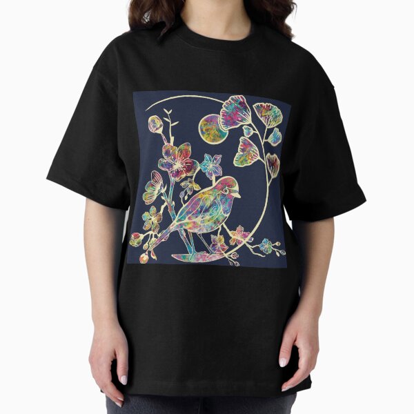 Item preview, Cherry Blossom Gingko Bird Blue designed and sold by PiximooStudio.