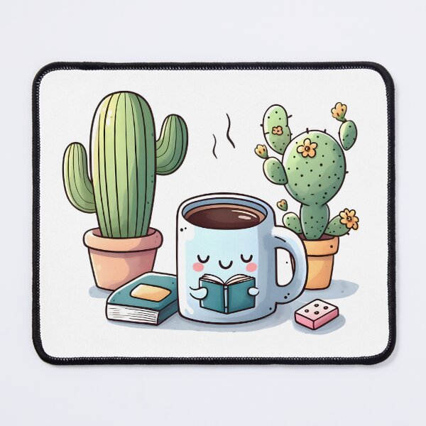 Item preview, Cactus who likes to read books designed and sold by innovationTR.