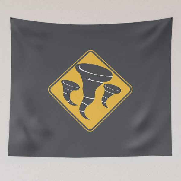 Item preview, Tornados Warning Road Sign designed and sold by FlexYourMind.