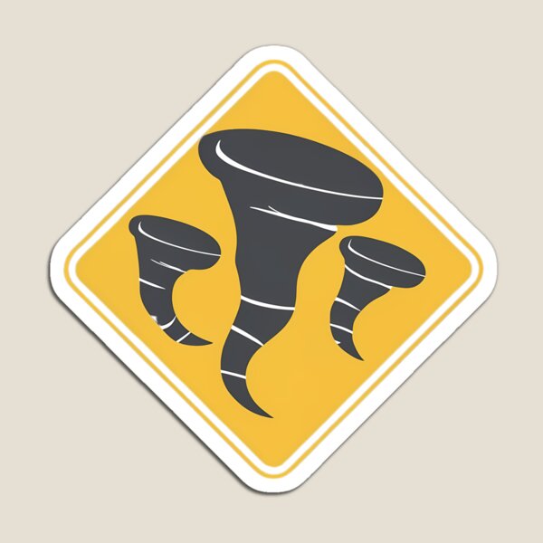 Item preview, Tornados Warning Road Sign designed and sold by FlexYourMind.
