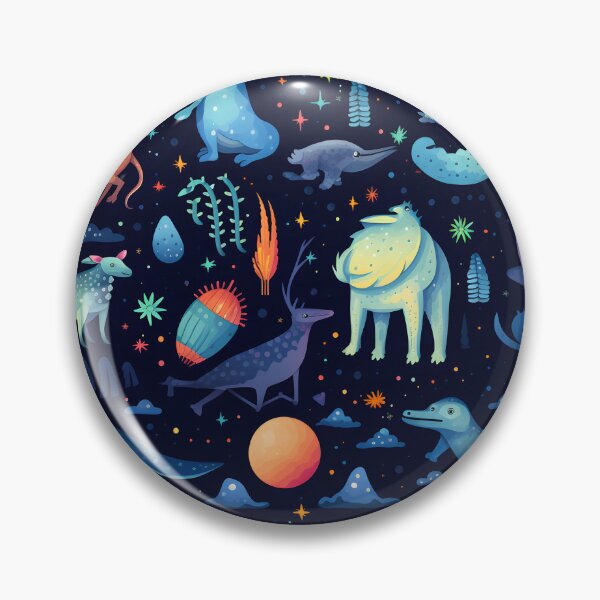 Item preview, Animal Ailen in galaxy dreamy seamless No.2 designed and sold by findViewway.