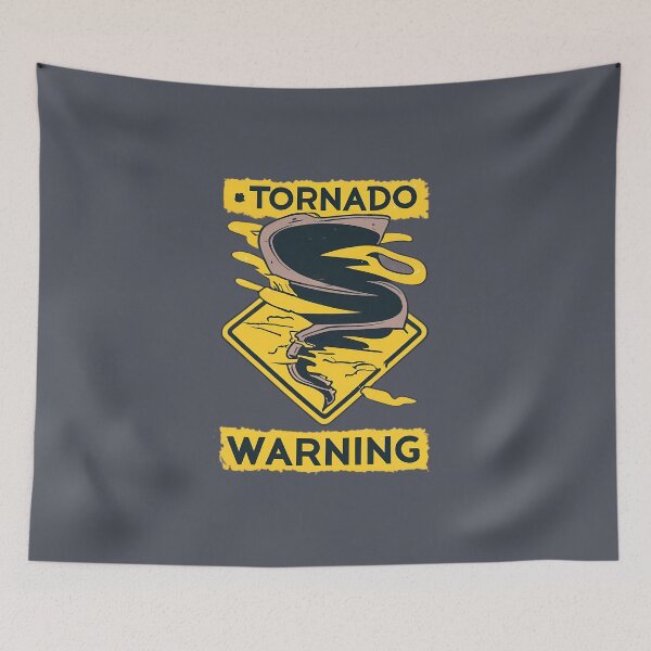 Item preview, Tornado Warning Road Sign designed and sold by FlexYourMind.