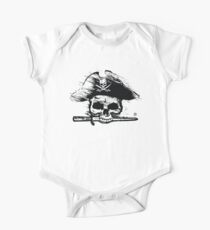 Pirates Adventure Mallorca Merchandise Skull White Pattern One Piece - Short Sleeve