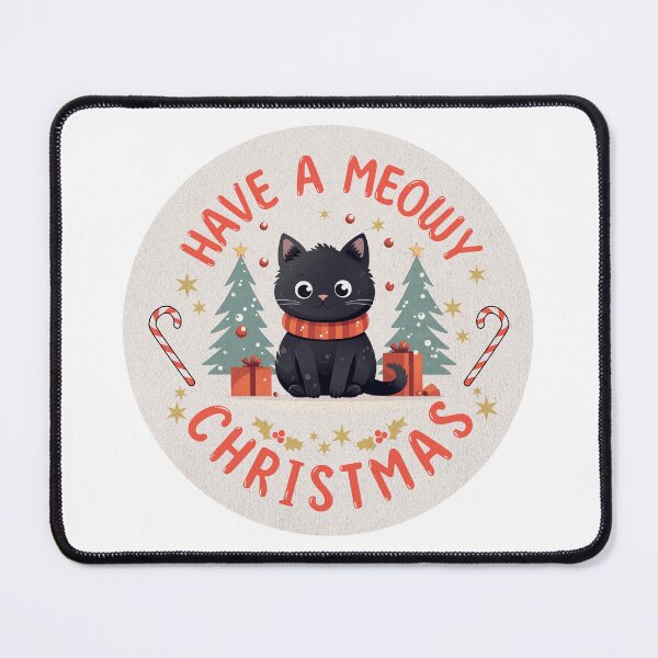 Item preview, Meowy Christmas Black Cat Purrfect X mas Kitty designed and sold by JinJinYoon.