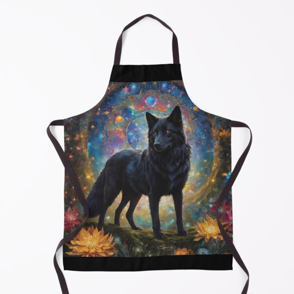 Item preview, Floral Harmony: Black Dog's Spirit designed and sold by ZION-E-Store.
