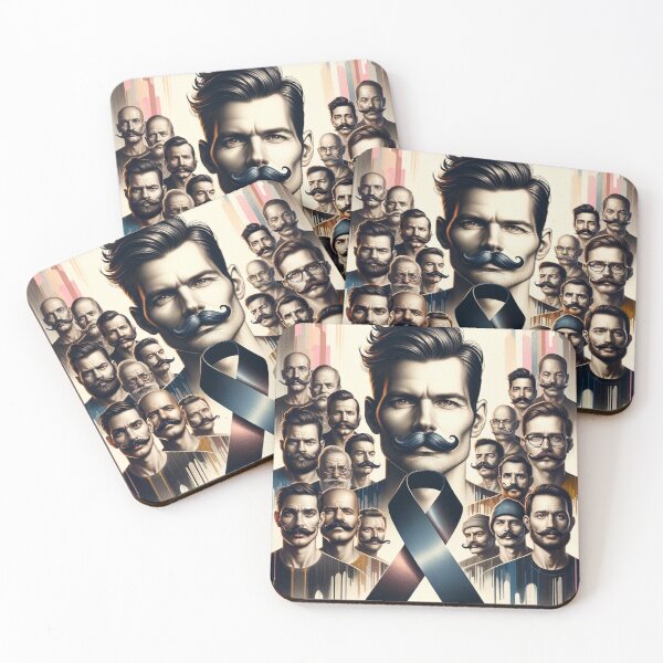 Item preview, Movember Elegance: Male Fashion Art Poster For Raising The Health Of Men designed and sold by LIAMRIVIERART.