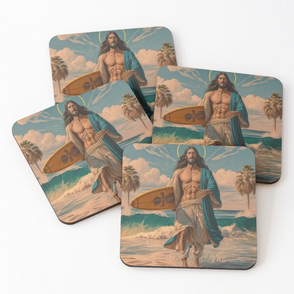 Item preview, Jesus surfacing""Spiritual Artistry: Elevate Your Space with 'Jesus Surfacing'" designed and sold by Obinne.
