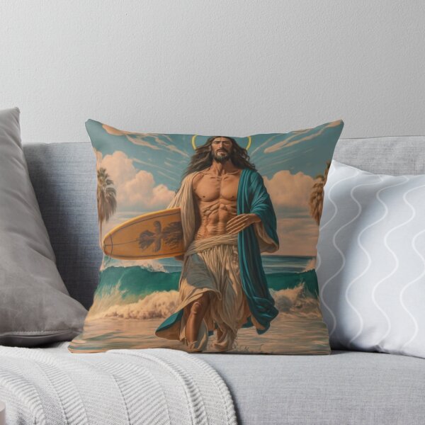 Item preview, Jesus surfacing""Spiritual Artistry: Elevate Your Space with 'Jesus Surfacing'" designed and sold by Obinne.