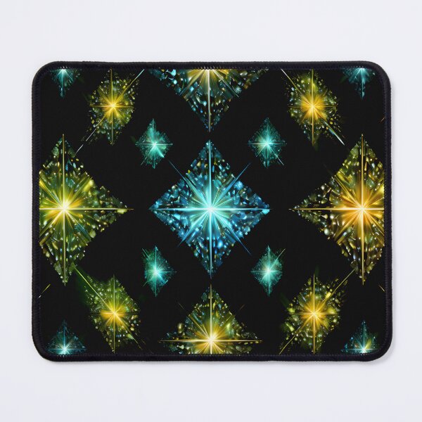 Item preview, Pattern of tiny shiny fluorescent diamonds designed and sold by AI-Only Creations.