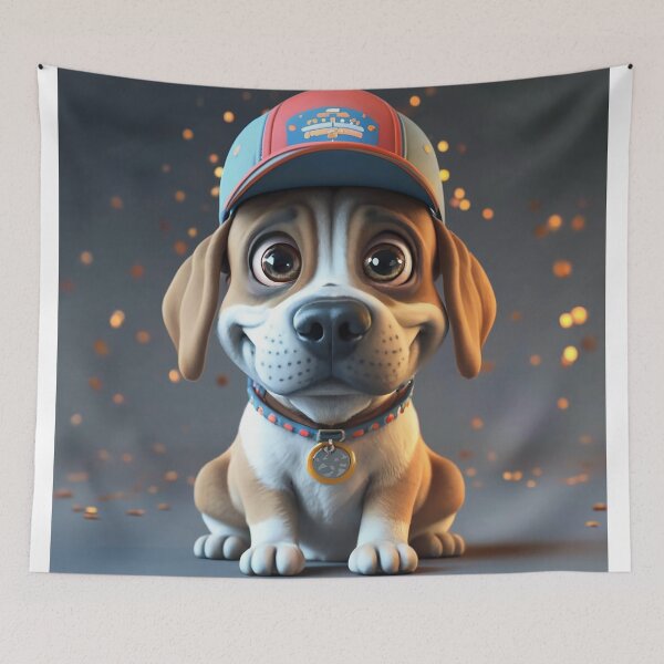 Item preview, Cute smiling cartoon Boxer dog designed and sold by Colorful-Worlds.