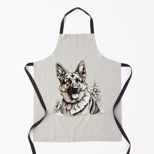 Item preview, Guardian of Holiday Joy - German Shepherd in Front of Christmas Tree designed and sold by cutie1pie1dogs.