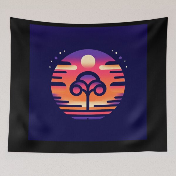 Item preview, Elegant Tree At Sunset: Fusion Of Nature And Minimalism designed and sold by LIAMRIVIERART.