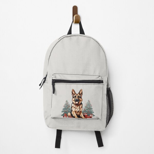Item preview, Guardian of Holiday Joy - German Shepherd in Front of Christmas Tree designed and sold by cutie1pie1dogs.