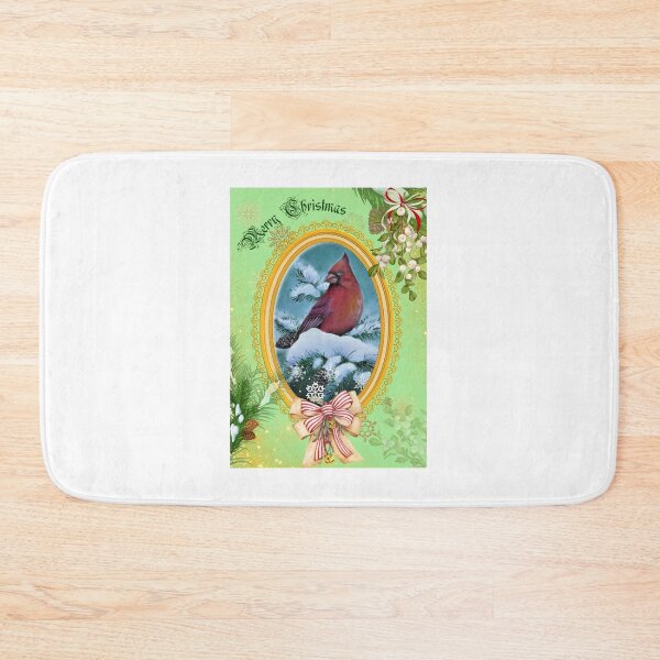 Item preview, Red cardinal with mistletoe designed and sold by Gabriella Szabo.