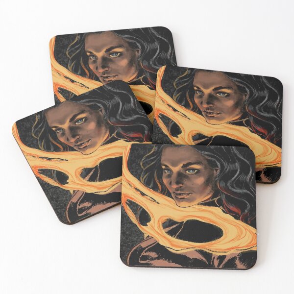 Item preview, A portrait of a woman with a fiery touch designed and sold by Aktio  Design.