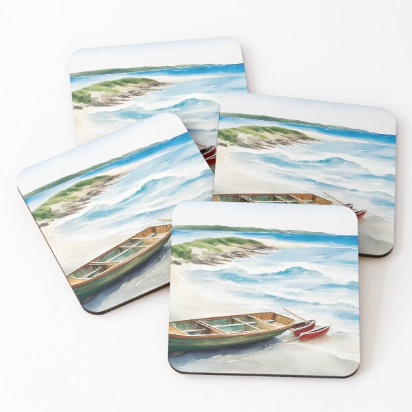 Item preview, Nature scene with boat designed and sold by mk-Shirts.