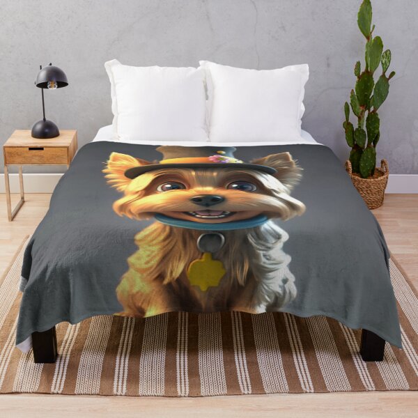 Item preview, Cute smiling cartoon yorkshire dog designed and sold by Colorful-Worlds.