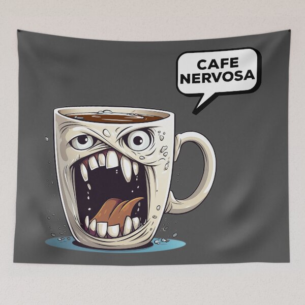 Item preview, Cafe Nervosa Funny Gift designed and sold by Samanthi007.