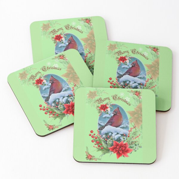 Item preview, Red Christmas  Yule cardinal bird designed and sold by Gabriella  Szabo.