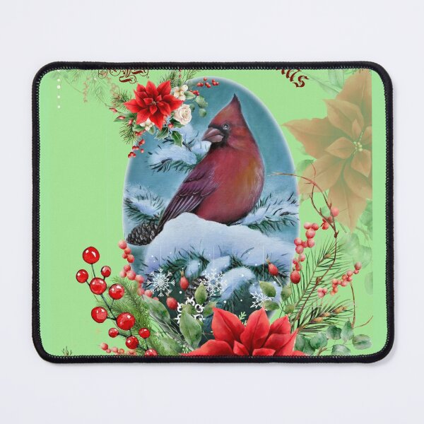 Item preview, Red Christmas Yule cardinal bird designed and sold by Gabriella Szabo.