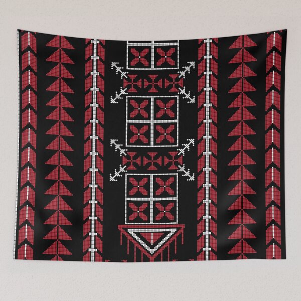 Item preview, PALESTINIAN PATTERN TRADITIONAL - BLACK designed and sold by sashdesignz.