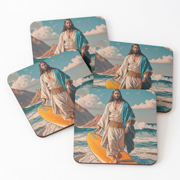 Item preview, Jesus surfacing ""Transcendent Beauty: Infuse Your Space with 'Jesus Surfacing' Serenity" designed and sold by Obinne.