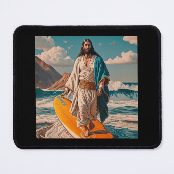 Item preview, Jesus surfacing ""Transcendent Beauty: Infuse Your Space with 'Jesus Surfacing' Serenity" designed and sold by Obinne.