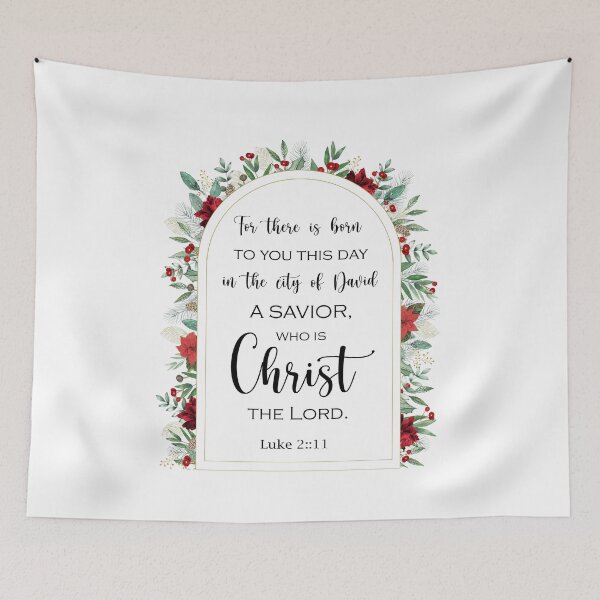 Item preview, Luke 2 11 Christmas Bible verse designed and sold by latiendadearyam.