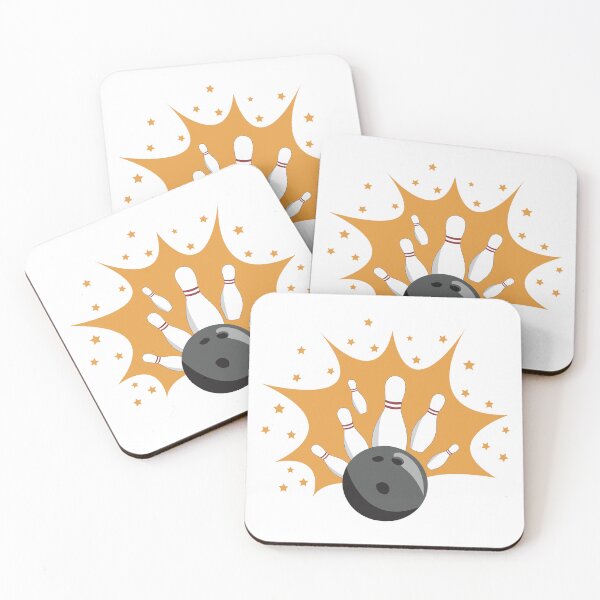 Item preview, Yellow Bowling Ball Strike & Bowling Pins designed and sold by idovedesign.