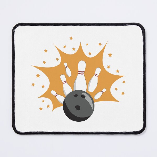 Item preview, Yellow Bowling Ball Strike & Bowling Pins designed and sold by idovedesign.