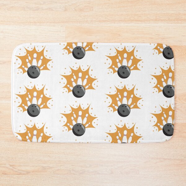 Item preview, Yellow Bowling Ball Strike & Bowling Pins designed and sold by idovedesign.