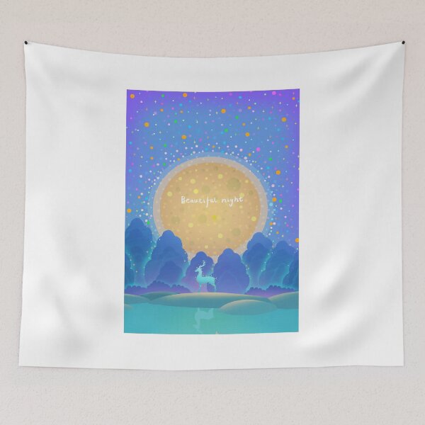 Item preview, Deer in the moonlight designed and sold by haoshaart.