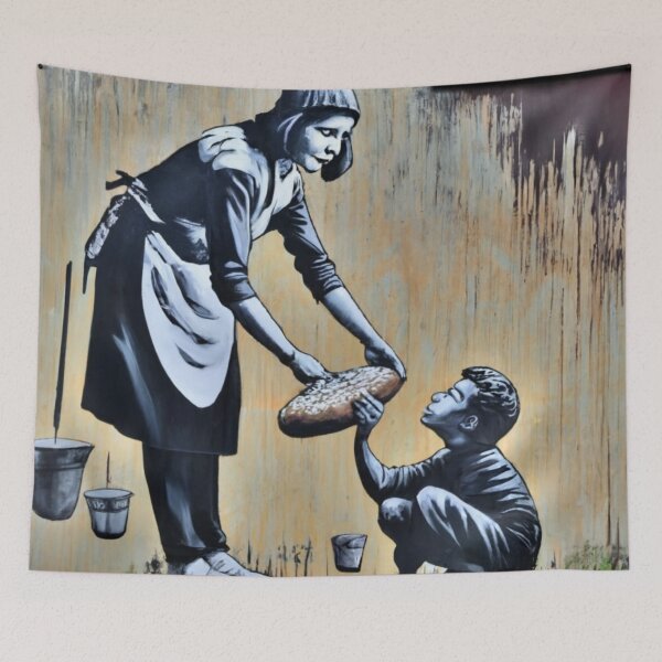 Item preview, Helping Stencil Graffiti designed and sold by Bomax121.