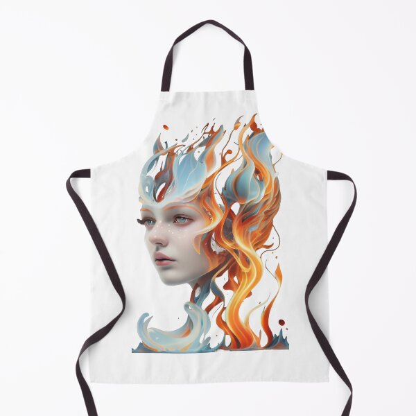 Item preview, Artistic portrait of a woman with flames designed and sold by Aktio  Design.