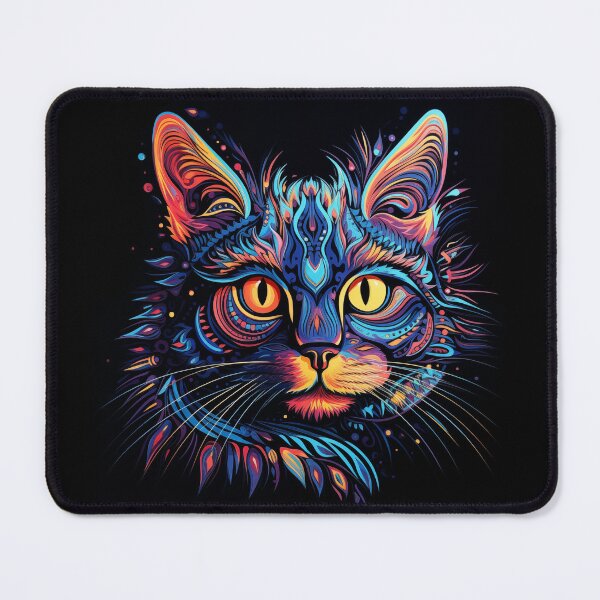 Artikelvorschau, kat in blacklight entworfen und verkauft von mimdigital.