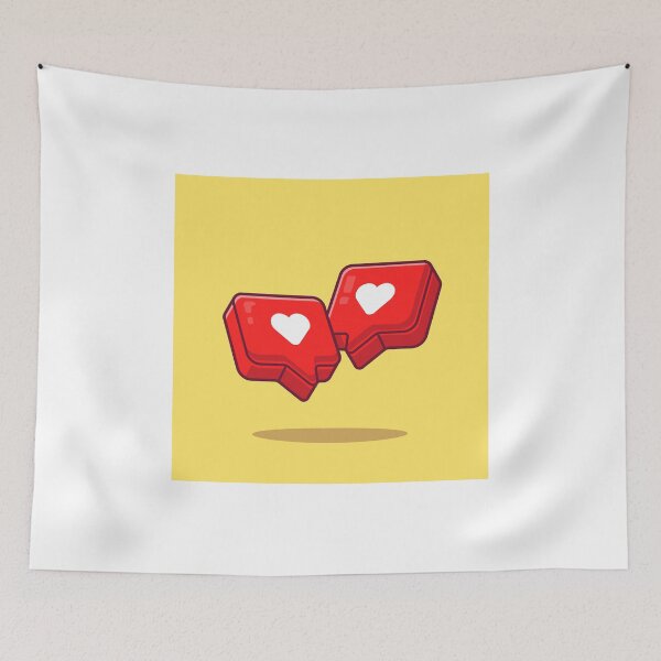 Item preview, "Love Heart Cartoon Icon Illustration" designed and sold by hjian8219.