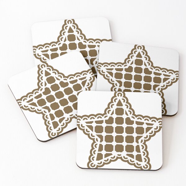 Item preview, Christmas pattern, made of gingerbread  stars  /1 designed and sold by My-fake-places.