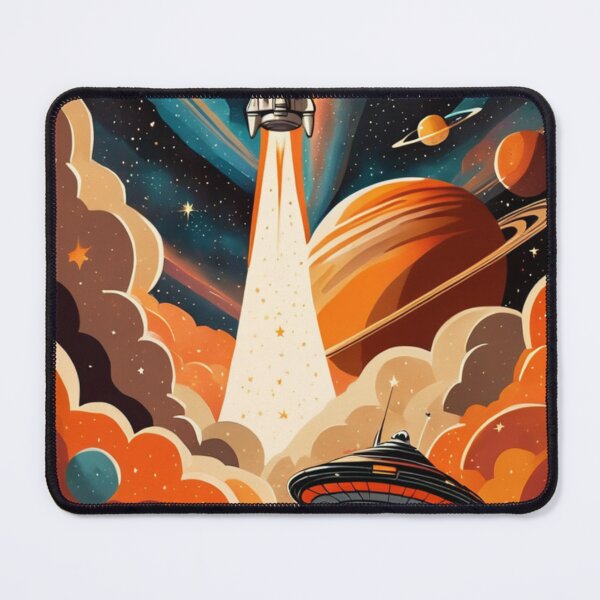 Item preview, Vintage Retro Space Ship Exploration Astronauts in 60's Advertising Style designed and sold by Butler in the Home.