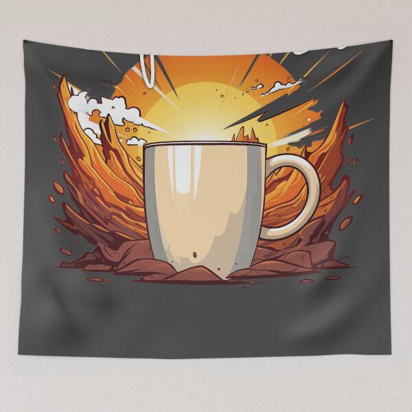 Item preview, Cafe Nervosa Funny Coffee Addiction designed and sold by Samanthi007.