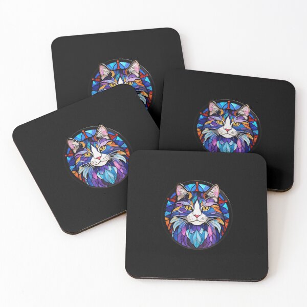 Item preview, Stained Glass Calico Cat designed and sold by Desfix.