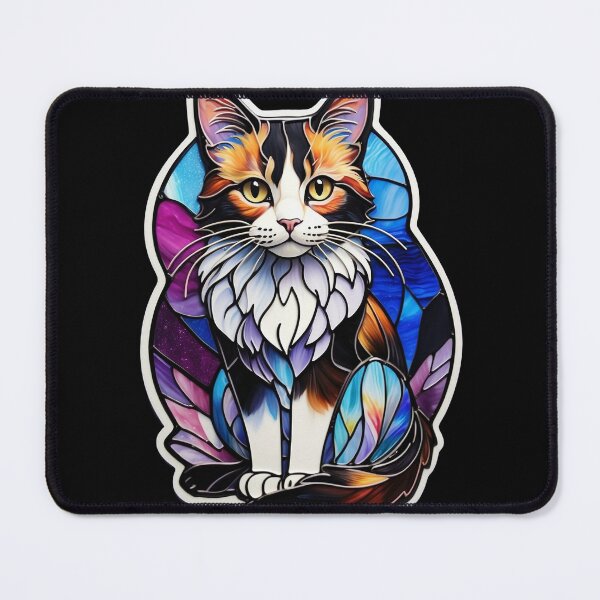 Item preview, Stained Glass Calico Cat designed and sold by Desfix.