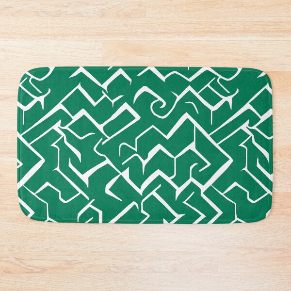 Item preview, Stylish White And Green Maze Repeating Pattern designed and sold by TMBTM.