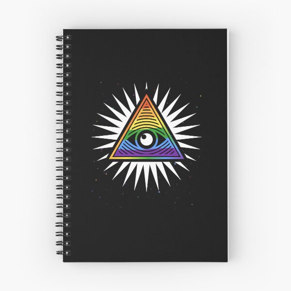 Item preview, All-Seeing Eye creative design with Rainbow Flag style designed and sold by venomousvector.
