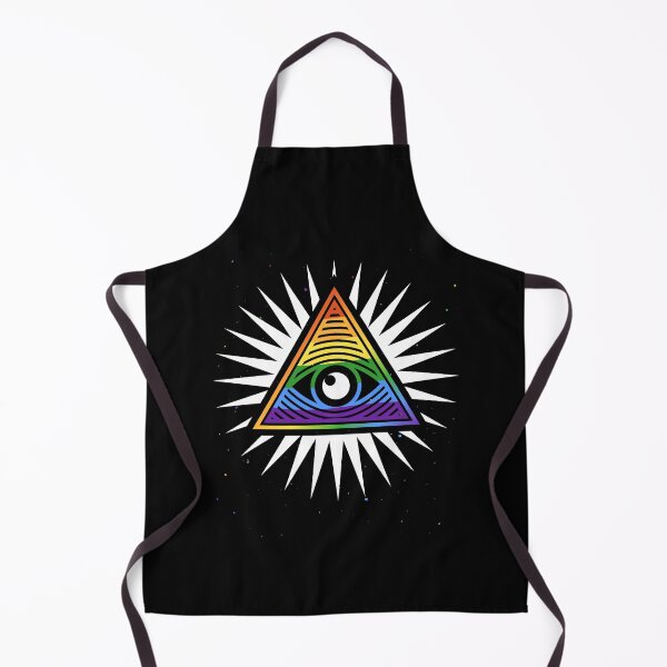 Item preview, All-Seeing Eye creative design with Rainbow Flag style designed and sold by venomousvector.