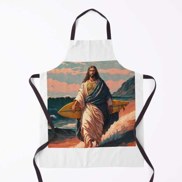 Item preview, Jesus surfacing ""Contemplate Grace: 'Jesus Surfacing' Art for Your Sacred Sanctuary" designed and sold by Obinne.