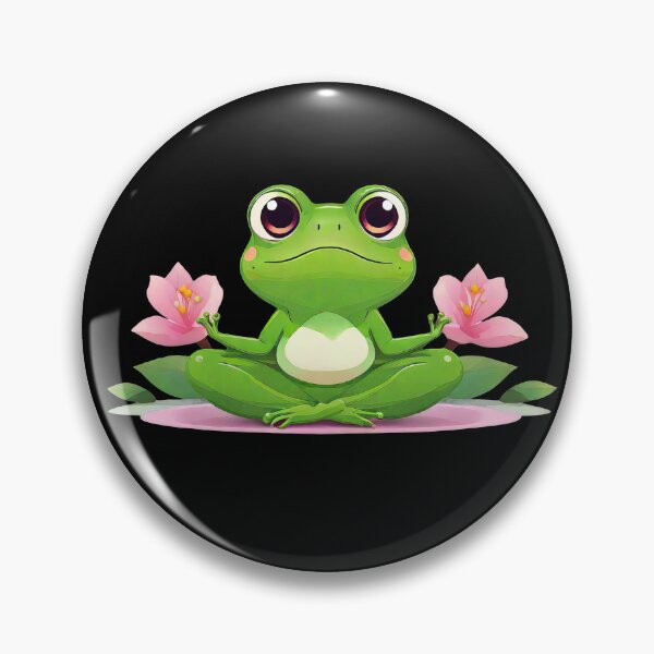 Item preview, Cute Frog Yoga Meditation Pose designed and sold by MindSmith.
