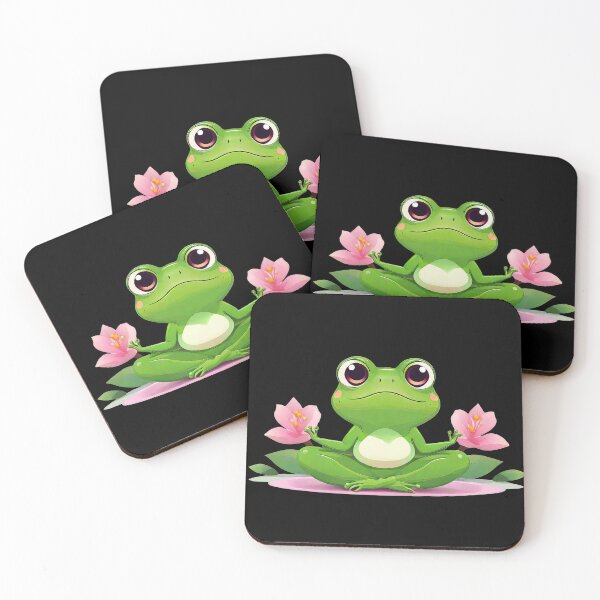 Item preview, Cute Frog Yoga Meditation Pose designed and sold by MindSmith.